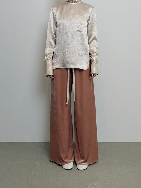plain satin shirt